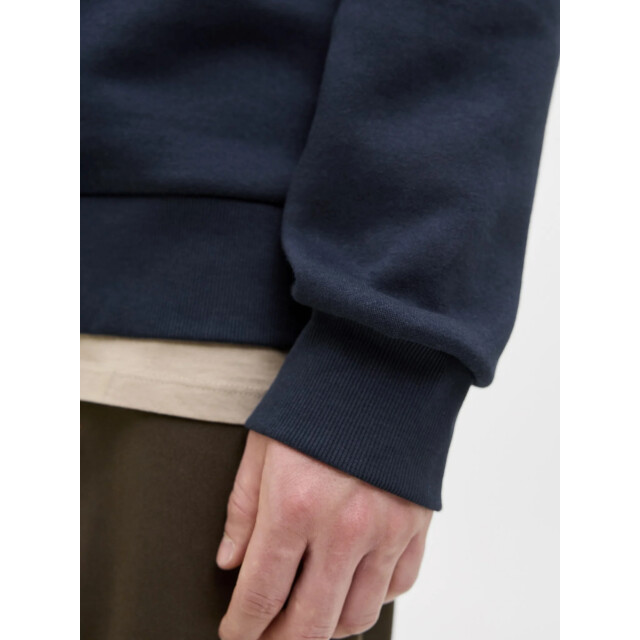 Jack & Jones Heren hoodie jjelogo logo print donker 12279649-Sky Captain large