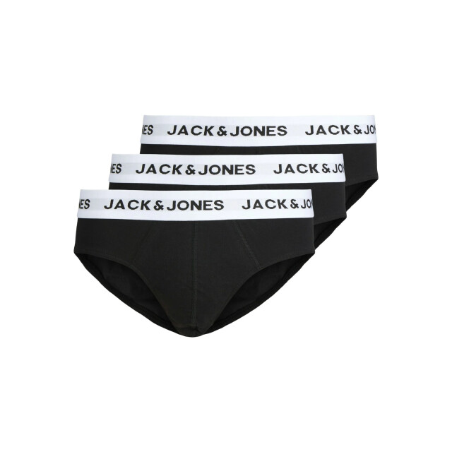 Jack & Jones Heren slips casual briefs jacmason 3-pack effen 12291555-Black large