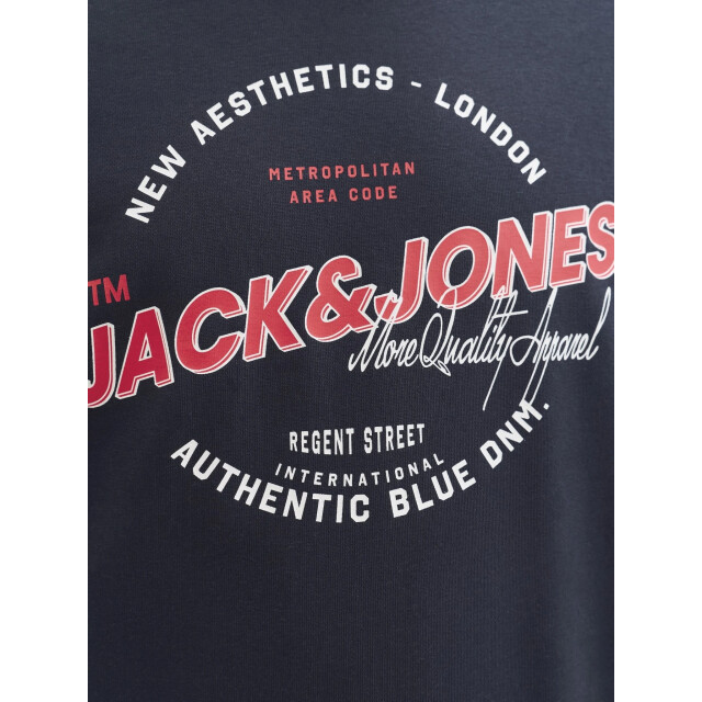 Jack & Jones Heren trui jjelogo sweatshirt logo print donker 12288925-Sky Captain large