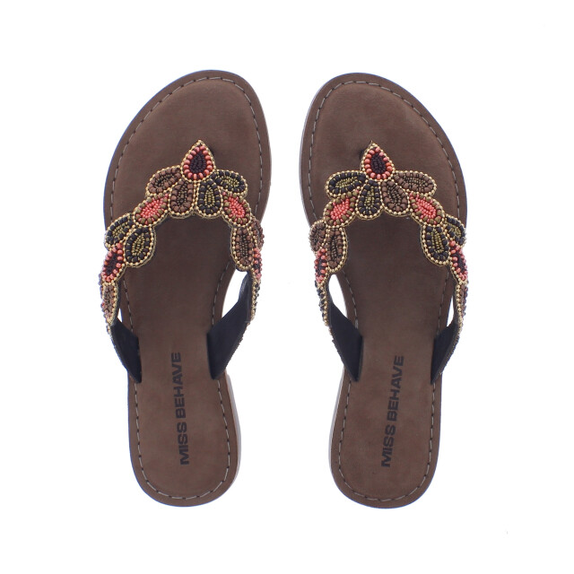 Miss Behave Zelda slipper kralen | maat: | kleur: | dames slippers 111056 large