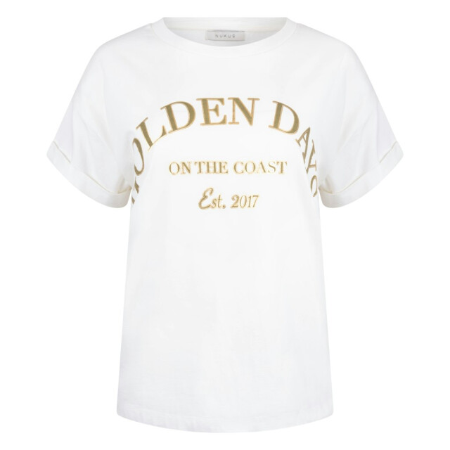 Nukus Sanne shirt golden days off-white 4339.02.0143 large