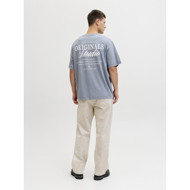 Jack & Jones jornorrebro typo tee ss crew neck n 12282898 tradewinds 05011.211.0112 large