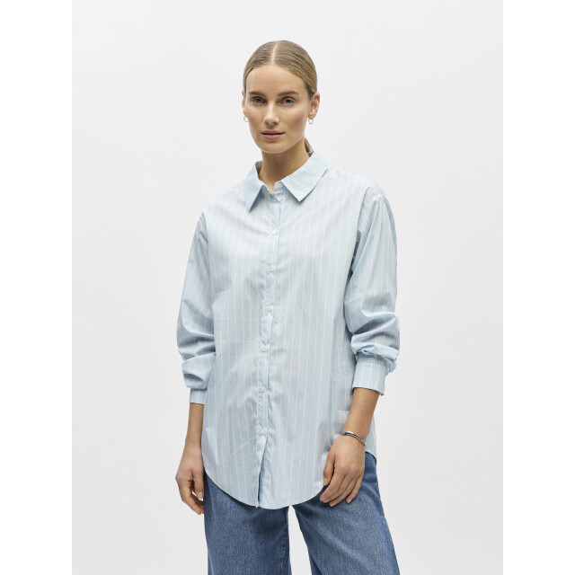 Object objtutta lo l/s shirt noos 23044666 winter sky stripes 06615.210.0063 large