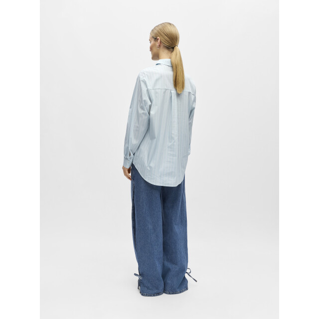 Object objtutta lo l/s shirt noos 23044666 winter sky stripes 06615.210.0063 large