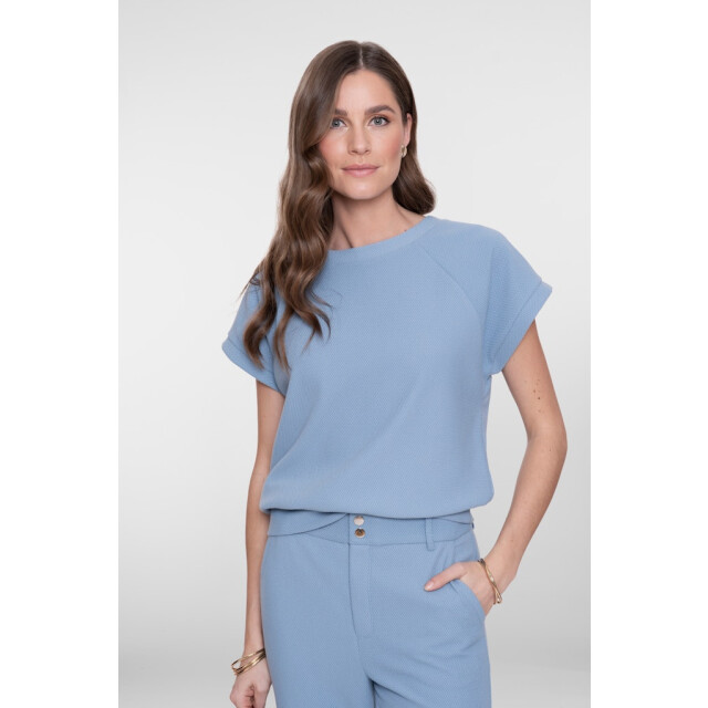 Geisha sweater short sleeves comfy 62053-21 635 jeans blue 06011.264.0015 large