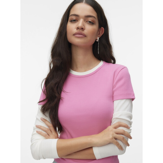 Vero Moda vmchloe ss short top jrs noos 10306894 cosmos 06011.620.0102 large