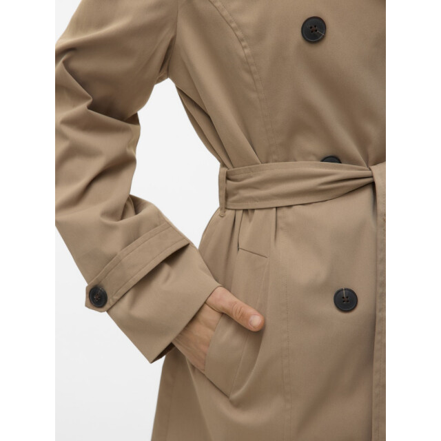 Vero Moda vmchelsea olivia trenchcoat noos 10329343 silver mink 06111.185.0044 large