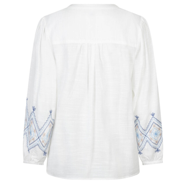 Red Button Blouse lange mouw srb4829 Red Button Blouse lange mouw SRB4829 large