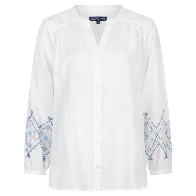 Red Button Blouse lange mouw srb4829 Red Button Blouse lange mouw SRB4829 large