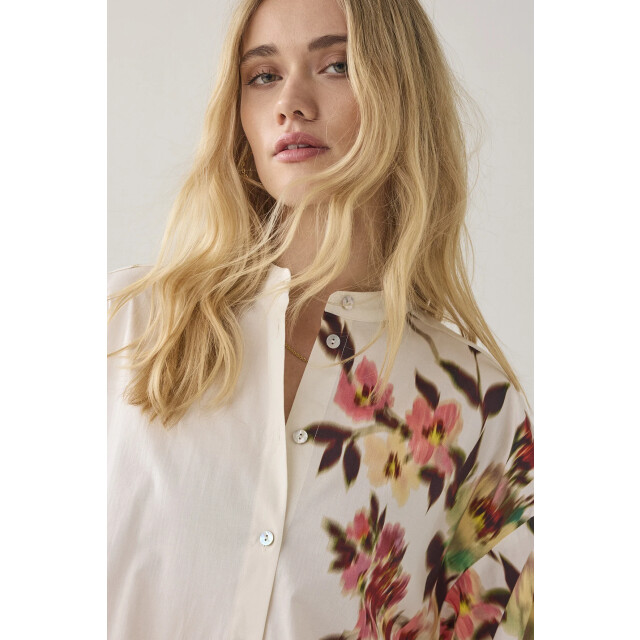 Summum 2s60-12379 blouse faded flower 2s3460-12379 Blouse Faded flower large