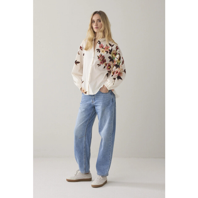 Summum 2s60-12379 blouse faded flower 2s3460-12379 Blouse Faded flower large