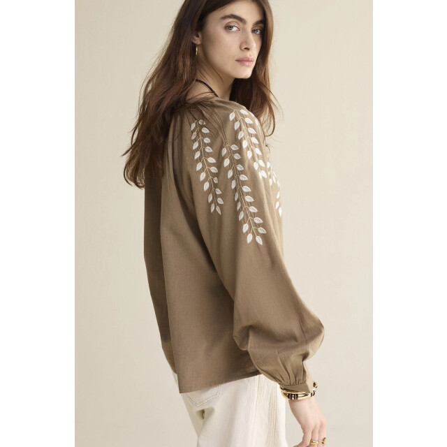 Summum 2s49-12439 blouse cotton branches 2s3449-12439 Blouse Cotton branches large