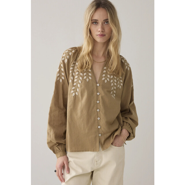 Summum 2s49-12439 blouse cotton branches 2s3449-12439 Blouse Cotton branches large