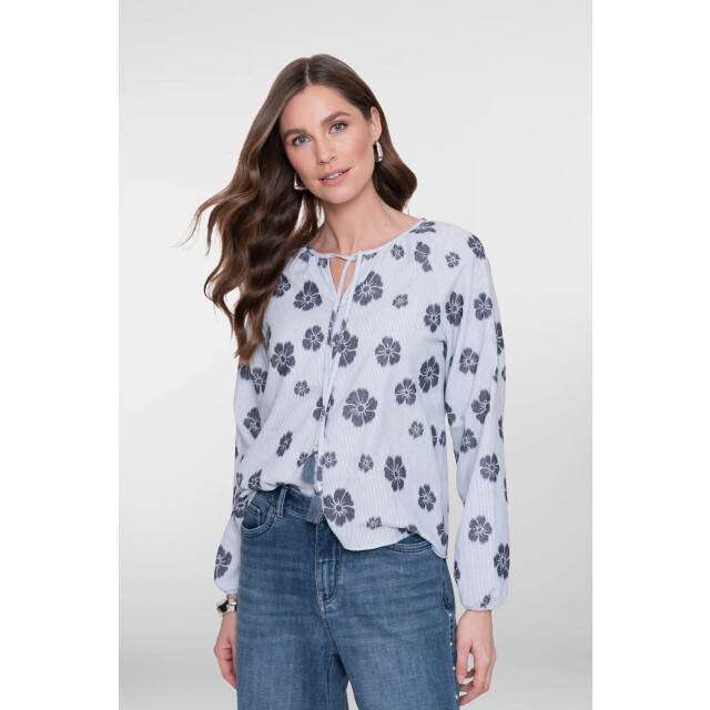 Geisha 63213-20 top blue flowers 63213-20  top blue flowers large