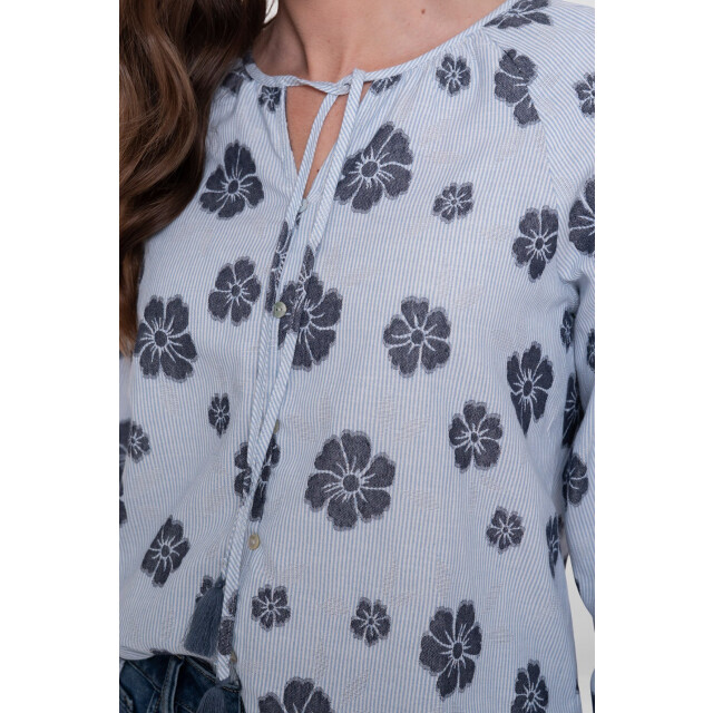 Geisha 63213-20 top blue flowers 63213-20  top blue flowers large