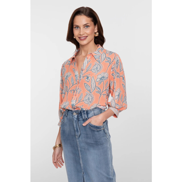 Geisha 63201-20 blouse orange 63201-20  blouse orange large