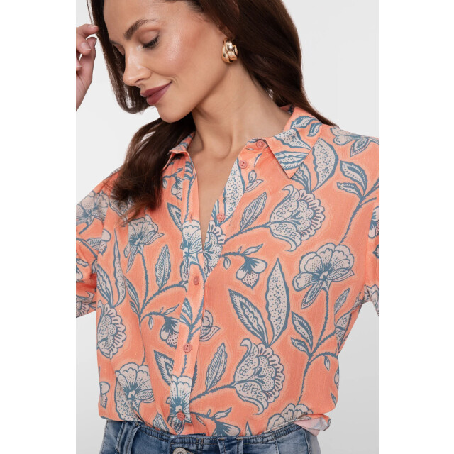 Geisha 63201-20 blouse orange 63201-20  blouse orange large