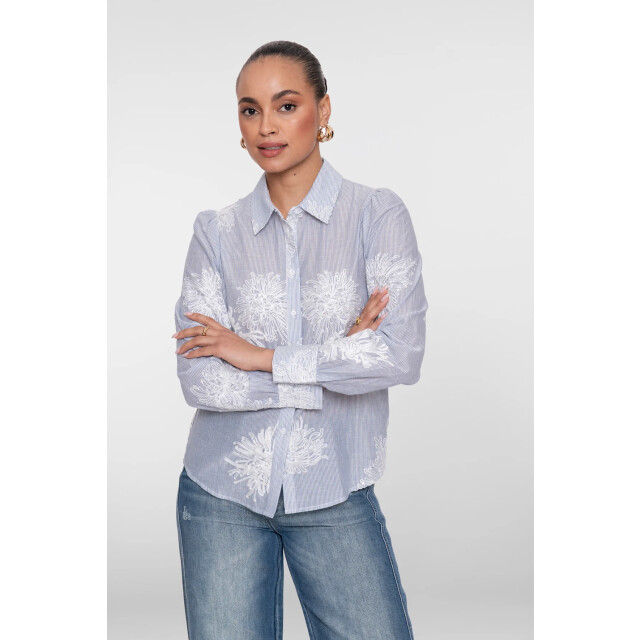 Geisha 63143-21 blouse embroidered flowers 63143-21 Blouse embroidered flowers large