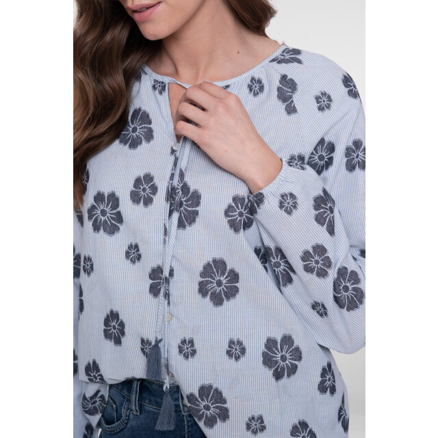 Geisha 63213-20 top blue flowers 63213-20  top blue flowers large