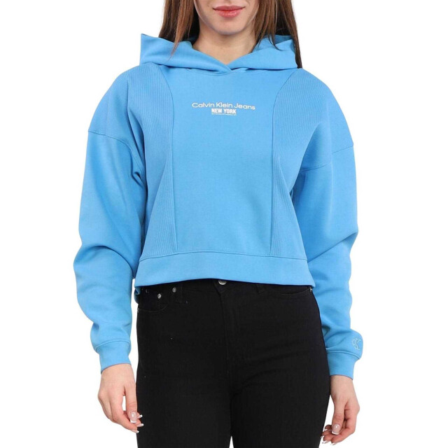 Calvin Klein Dames new york hoodie UTNA1292_blue large