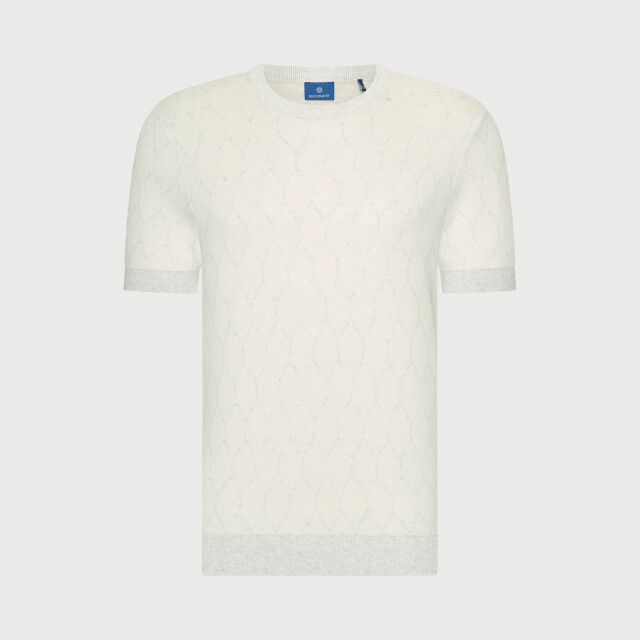 Blue Industry Het geometrische t-shirt | KBIS26-M13 large