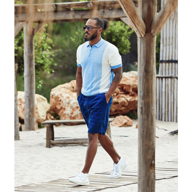 Blue Industry De half zip polo | KBIS26-M15 large