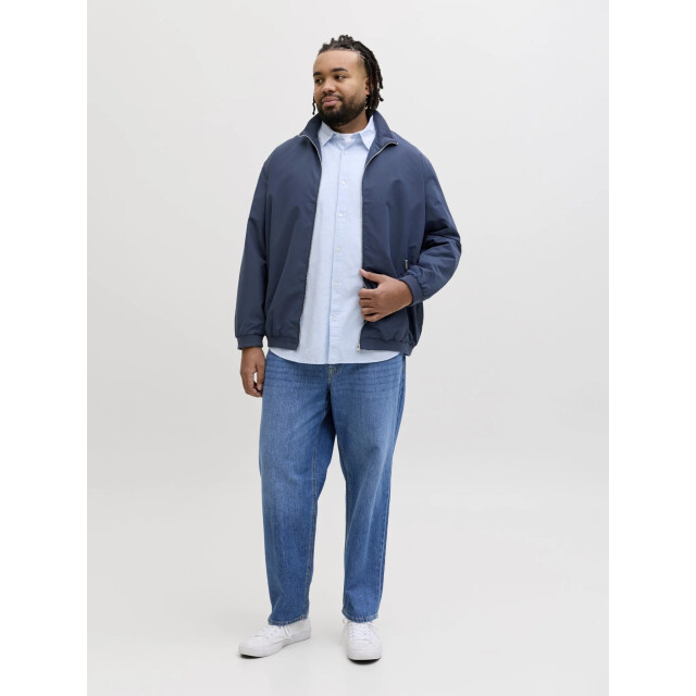 Jack & Jones Heren plus size bomberjack jjerush zomerjas effen donker 12231718-Navy Blazer large