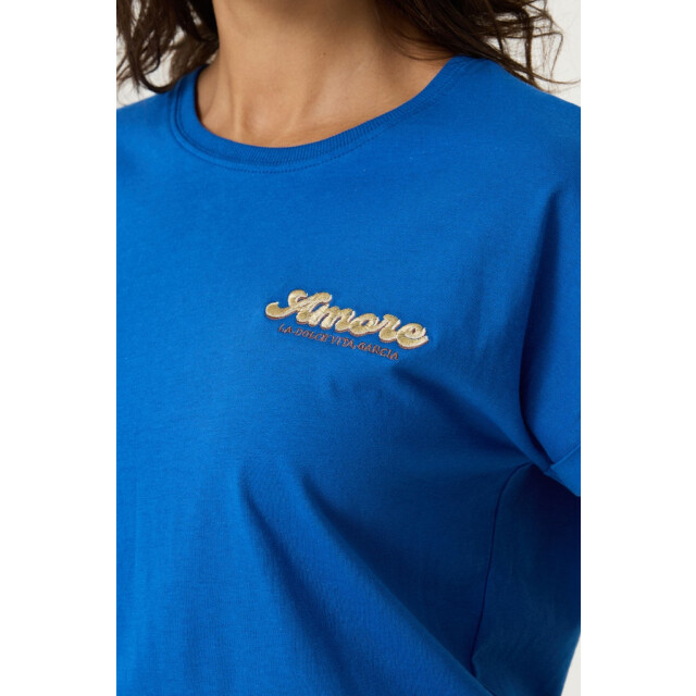 Garcia Jeans T-shirt ss kobalt 4339.34.0006 large