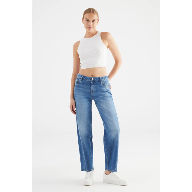 Cup of Joe Cropped balloon jeans blue denim 4107.35.0140 large