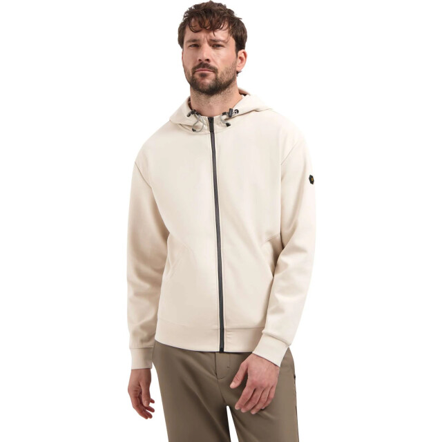 No Excess Sweater full zipper hooded interloc desert 31100102-045 large