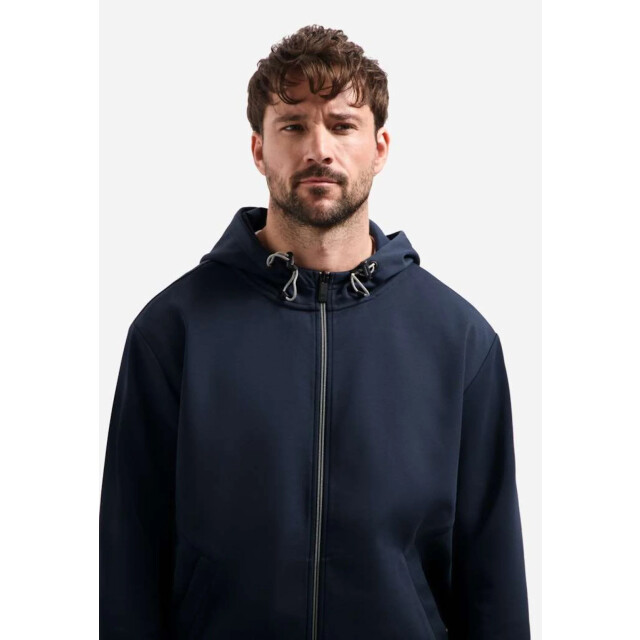 No Excess Sweater full zipper hooded interloc night 31100102-078 large