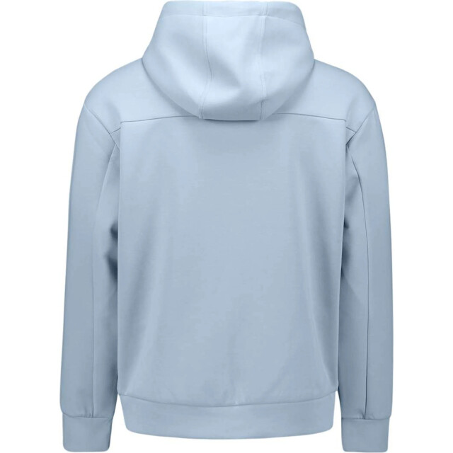 No Excess Sweater full zipper hooded interloc blue 31100102-030 large