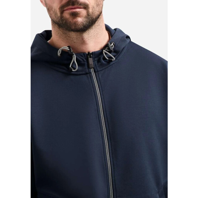 No Excess Sweater full zipper hooded interloc night 31100102-078 large