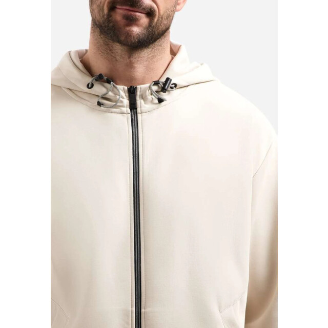 No Excess Sweater full zipper hooded interloc desert 31100102-045 large