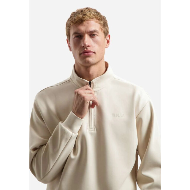 No Excess Sweater half zip interlock desert 31100103-045 large