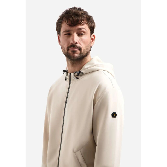 No Excess Sweater full zipper hooded interloc desert 31100102-045 large