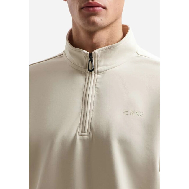 No Excess Sweater half zip interlock desert 31100103-045 large