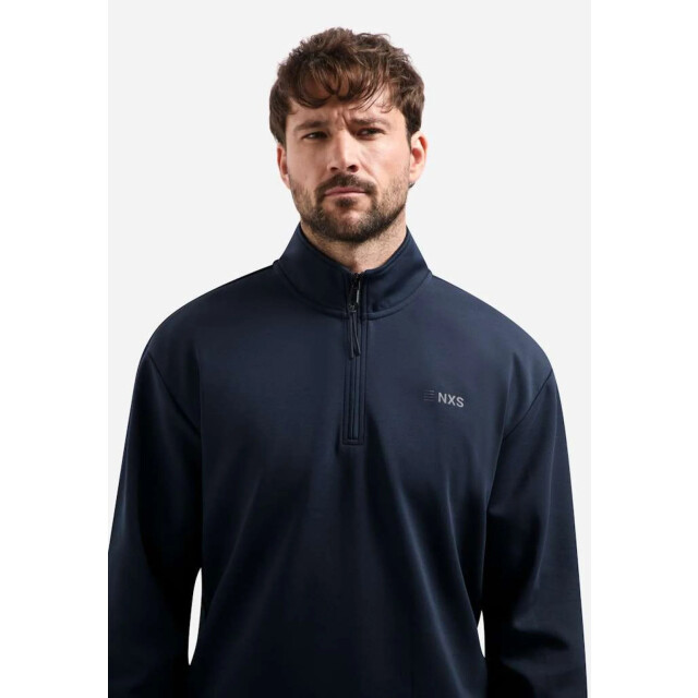 No Excess Sweater half zip interlock night 31100103-078 large