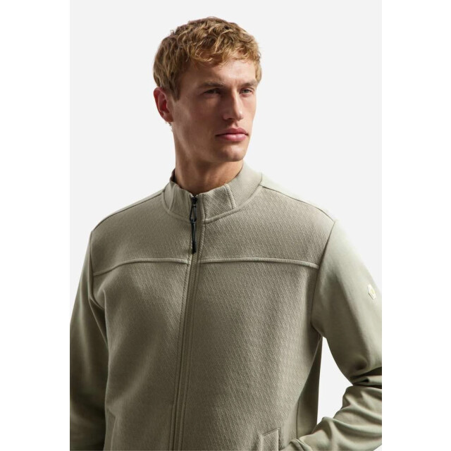 No Excess Sweater full zip relief mix-match taupe 31100115-044 large