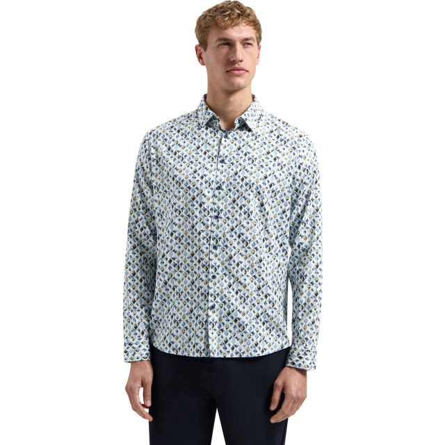 No Excess Shirt allover printed blue 31430216-030 large