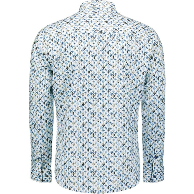 No Excess Shirt allover printed blue 31430216-030 large