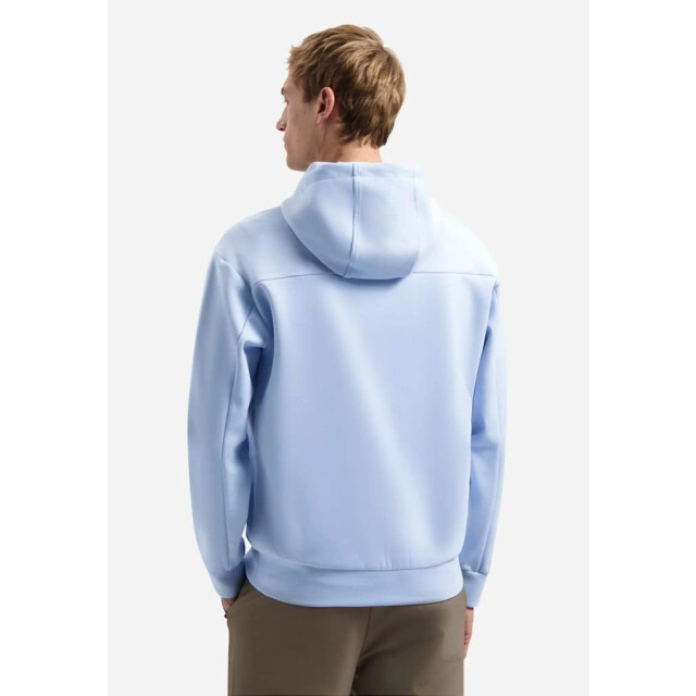 No Excess Sweater full zipper hooded interloc blue 31100102-030 large