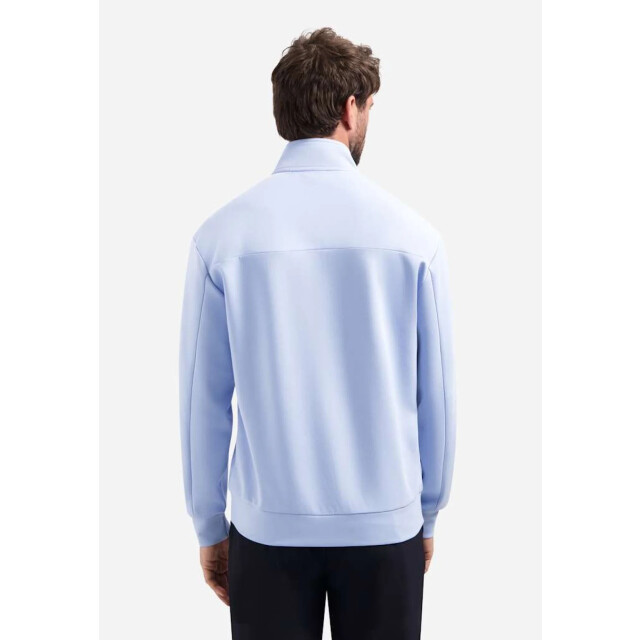 No Excess Sweater half zip interlock blue 31100103-030 large