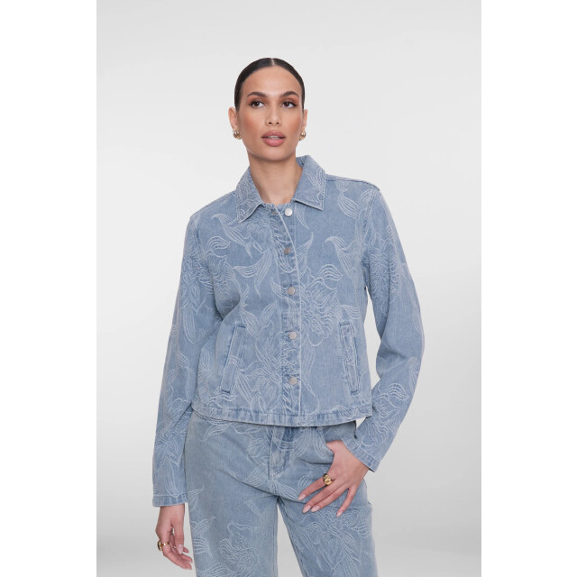 Geisha Jeansjacket bleached denim 65005-10-000830 large