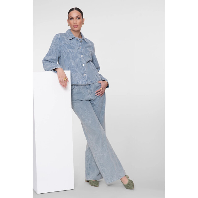 Geisha Jeansjacket bleached denim 65005-10-000830 large