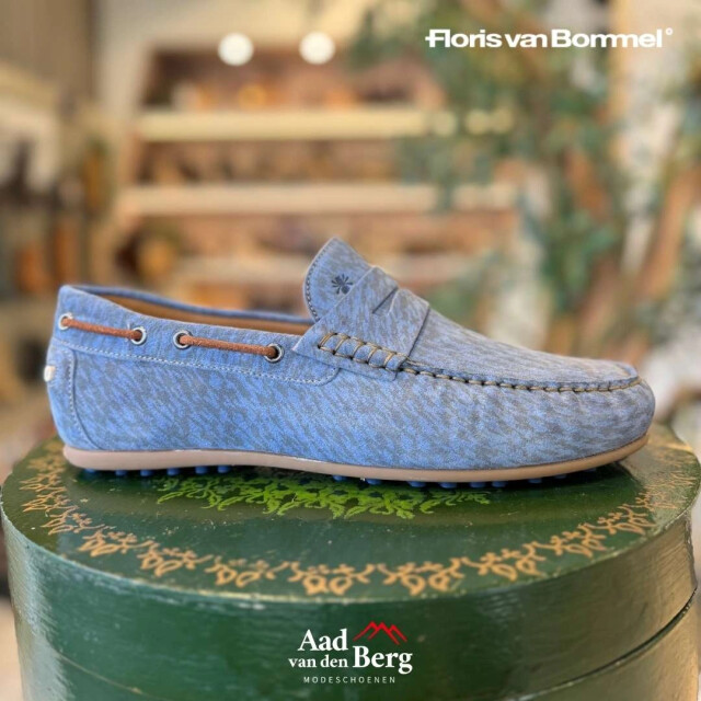 Floris van Bommel De Drijver 02.12 Instapschoenen Blauw De Drijver 02.12 large