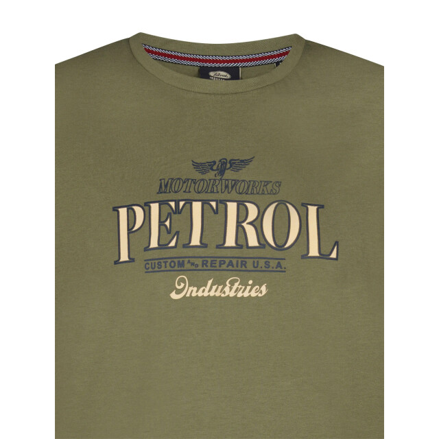 Petrol Industries Heren shirt m-1060-tsr600 6134 dusty army Petrol M 1060 TSR600 6134DustyArmy large