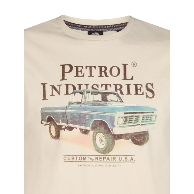 Petrol Industries Heren shirt m-1060-tsr601 0112 seashell Petrol M 1060 TSR601 0112 Seashell large