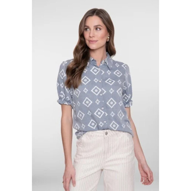 Geisha 63268-20 625 blouse blue/ecru 63268-20 625 large