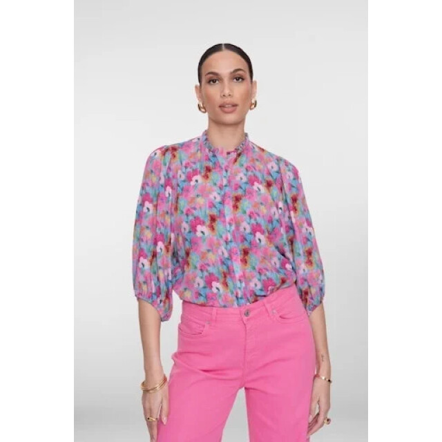 Geisha 63203-20 625 blouse bright blue/pink 63203-20 625 large